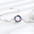 wholesale 925 Sterling Silver Rainbow Crystal Heart Charm Bracelet for Women-0-3
