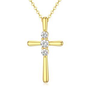 Sterling Silver Cross Necklace -0