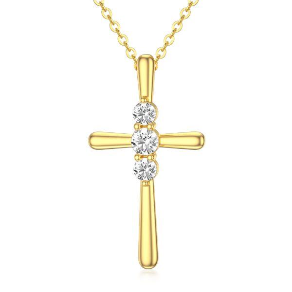 Sterling Silver Cross Necklace -0