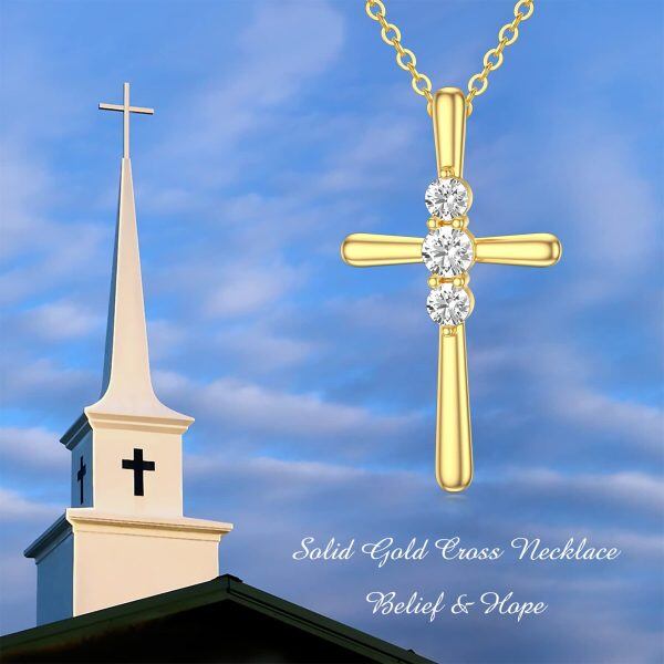 Sterling Silver Cross Necklace -1