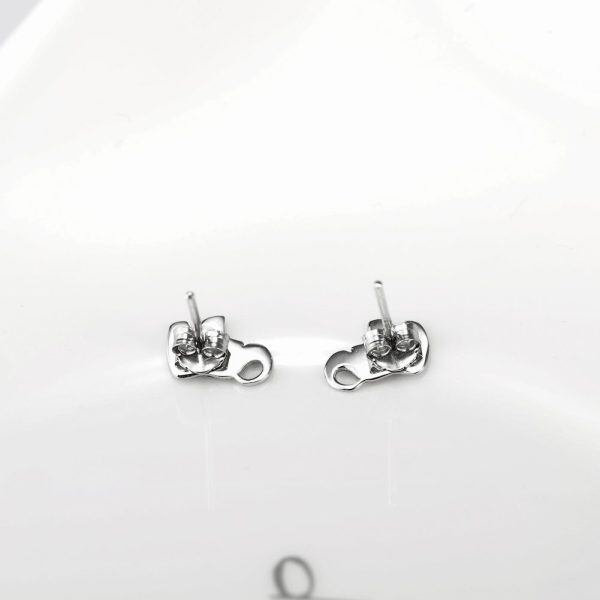 Sterling Silver Lucky Elephant Stud Earrings-4