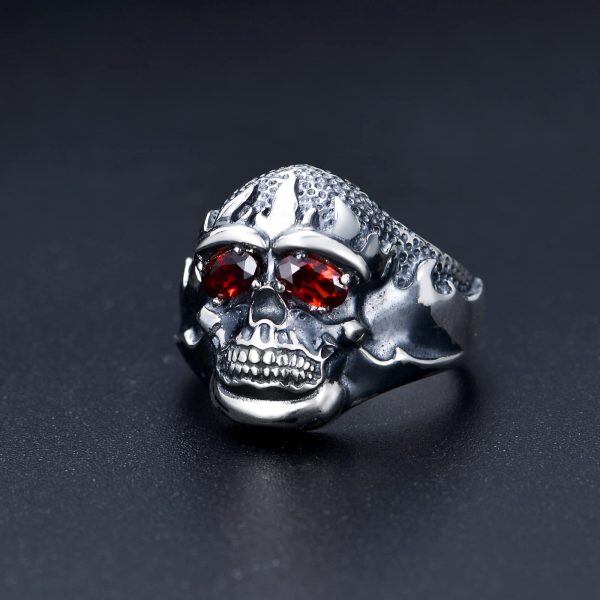 Sterling Silver Skull Rings-1