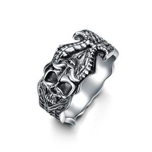 Sterling Silver Gothic Ring -0