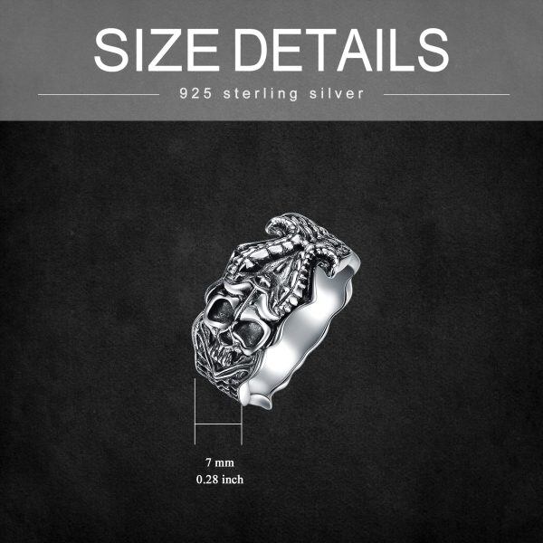 Sterling Silver Gothic Ring -4