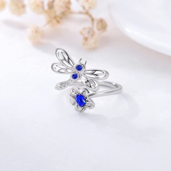 925 Sterling Silver Dragonfly Ring-1