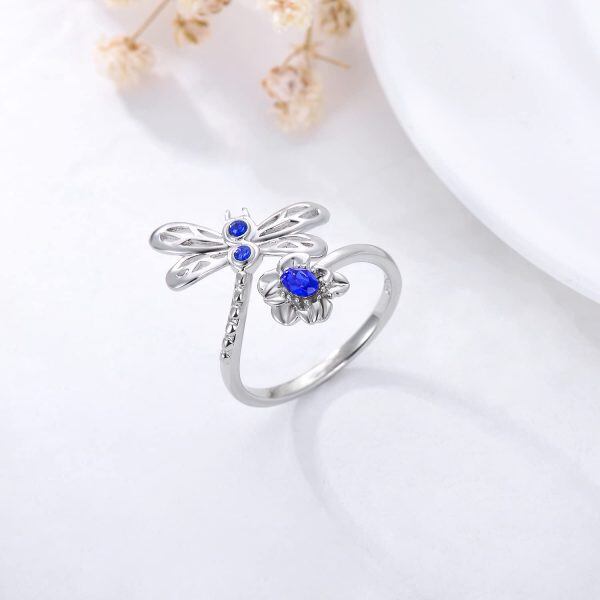 925 Sterling Silver Dragonfly Ring-2