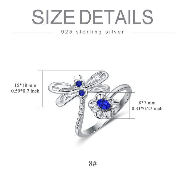 925 Sterling Silver Dragonfly Ring-3