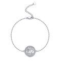 wholesale 925 Sterling Silver Tree of Life Charm Bracelet with Opal and CZ Stones-0-0