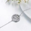 wholesale 925 Sterling Silver Tree of Life Charm Bracelet with Opal and CZ Stones-0-3