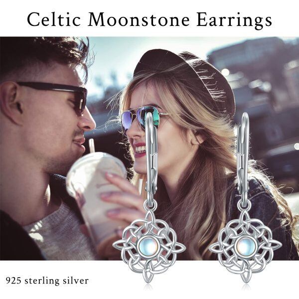 Sterling Silver Celtic Earrings-4