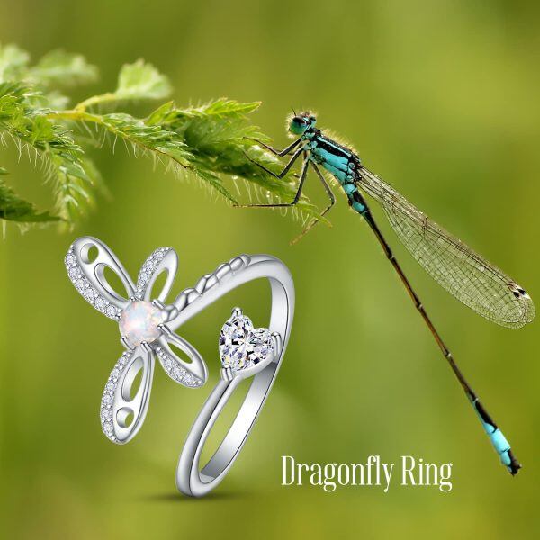 Sterling Silver Dragonfly Ring-5