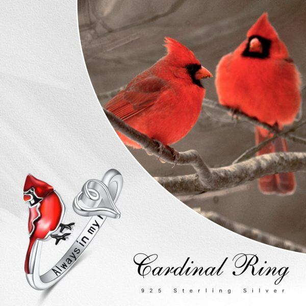 Sterling Silver Cardinal Rings-1