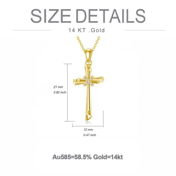 Sterling Silver Cross Necklace-3