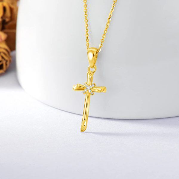 Sterling Silver Cross Necklace-4