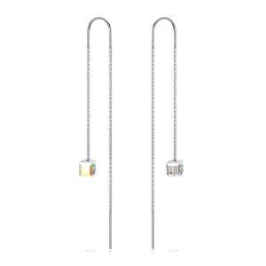 Sterling Silver Long Chain Earring -0