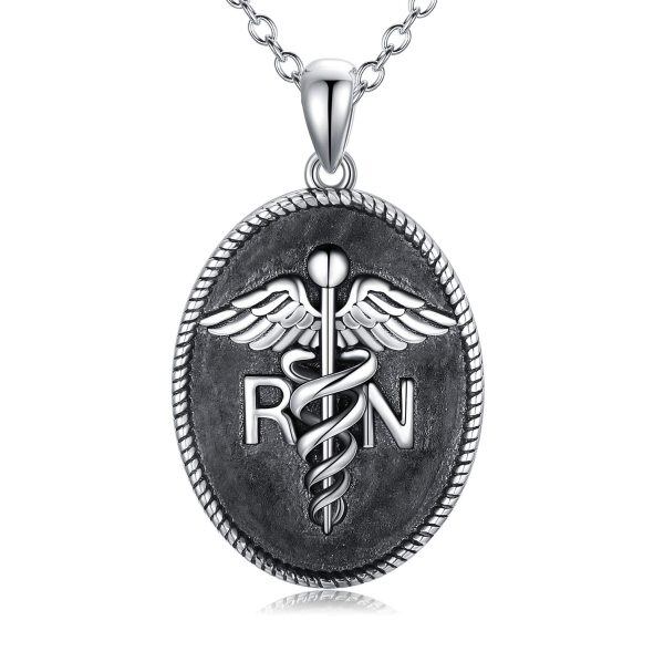 Sterling Silver Collection Nurse Necklace -0