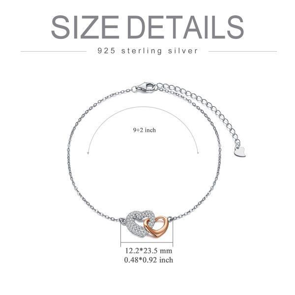 Sterling Silver Adjustable Foot Ankle Bracelets -4