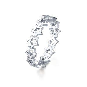 925 Sterling Silver Star Ring-0