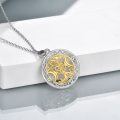 wholesale 925 Sterling Silver Celtic Knot Triple Moon Goddess Pendant Necklace for Women-0-4