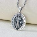 wholesale 925 Sterling Silver Religious Protection Medal Saint Christopher Pendant Necklace for Men & Women-0-3