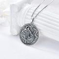 wholesale 925 Sterling Silver Celtic Knot Wolf Pendant Necklaces for Women s-0-3