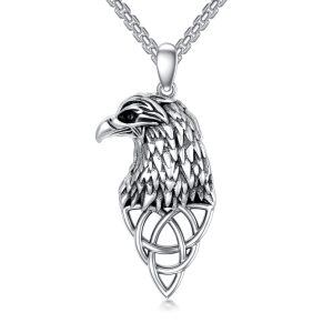 925 Sterling Silver Eagle Necklace-0