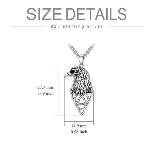 925 Sterling Silver Eagle Necklace-2