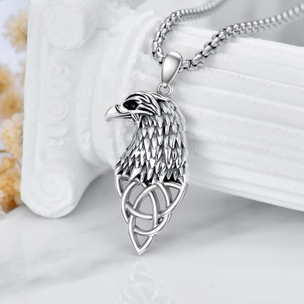 925 Sterling Silver Eagle Necklace-3