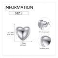 wholesale 925 Sterling Silver 925 Heart-Shaped Stud Earrings for Women-0-4