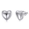 wholesale 925 Sterling Silver 925 Heart-Shaped Stud Earrings for Women-0-6