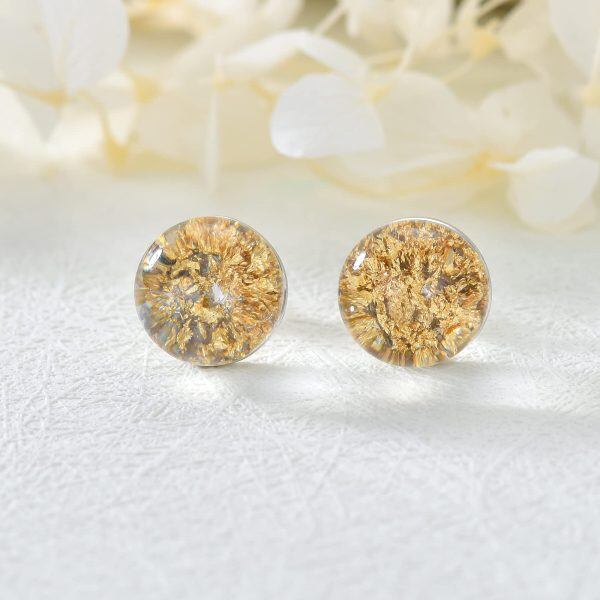 Sterling Silver Gemstone Studs Earrings-3