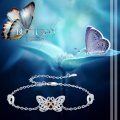 wholesale 925 Sterling Silver Heart Butterfly Charm Bracelet for Women - Wholesale Jewelry Accessories-0-4