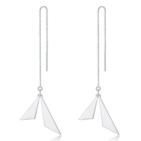 Sterling Silver Threader Earrings -0