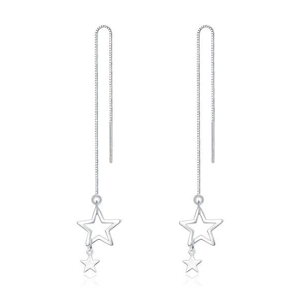 Sterling Silver Threader Earrings -0