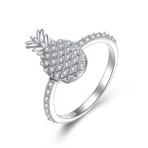 Sterling Silver Pineapple Ring-0