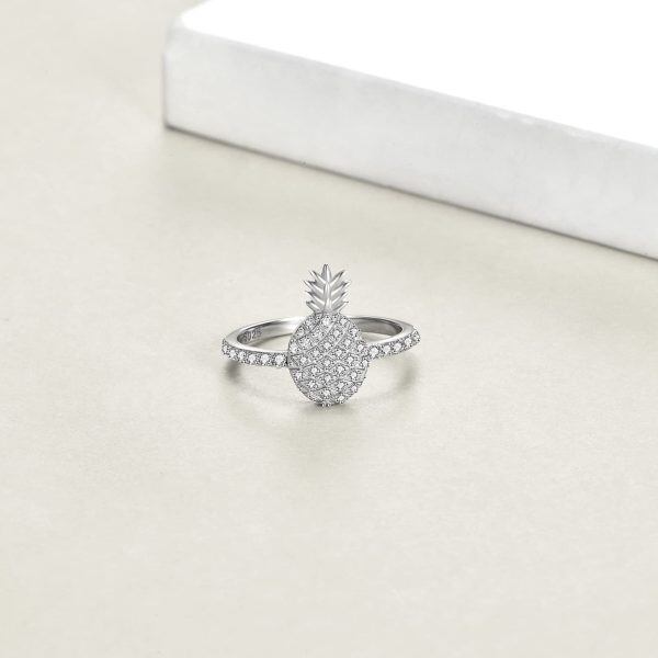 Sterling Silver Pineapple Ring-2