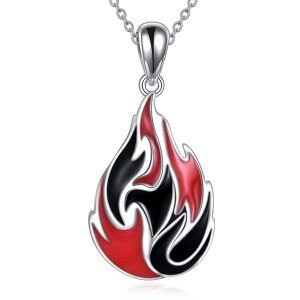 925 Sterling Silver Naruto Anime Pendant Necklace-0