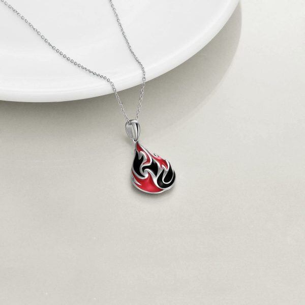 925 Sterling Silver Naruto Anime Pendant Necklace-3