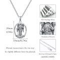 wholesale 925 Sterling Silver Angel of Healing St Raphael Pendant Necklace for Women-0-4