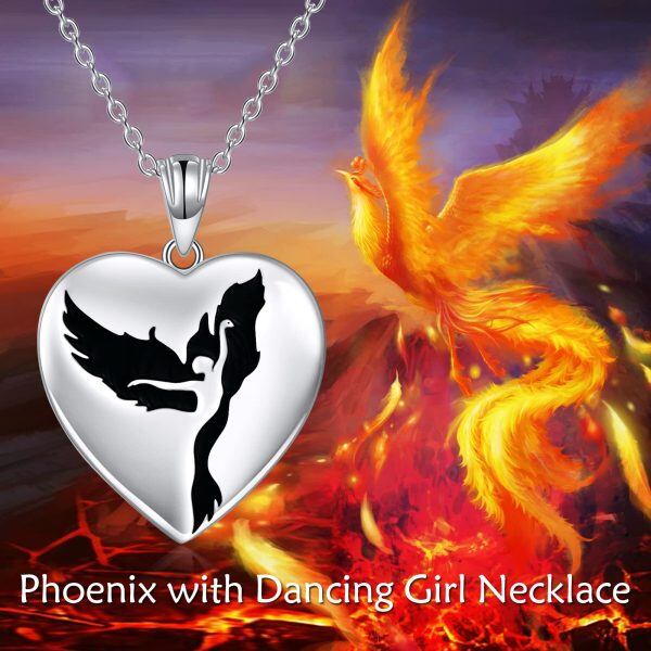 925 Sterling Silver Phoenix Necklace-4