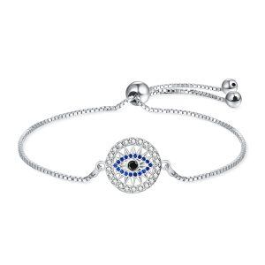 Sterling Silver Evil Eye Bracelets-0