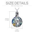 wholesale 925 Sterling Silver Mother & Baby Elephant Cremation Jewelry Keepsake Pendant Necklace-0-4