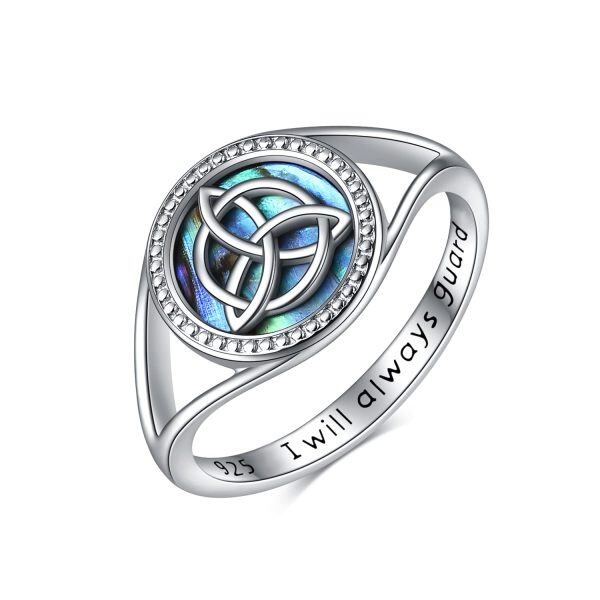 Sterling Silver Eternity Celtic Knot Ring -0