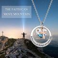 wholesale Sterling Silver Gold Faith Hope Love Cross Pendant Necklace w Austrian Crystal-0-11