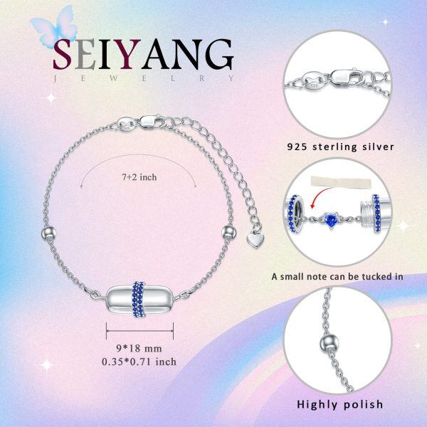 Sterling Silver Capsule Gift Bracelet -1