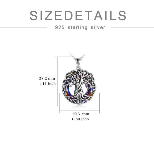 Sterling Silver Tree Of Life Urn Necklace-4