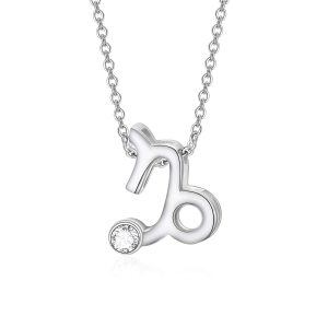 Sterling Silver 12 Constellation Pendant Necklace -0