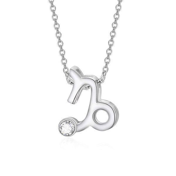 Sterling Silver 12 Constellation Pendant Necklace -0