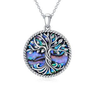 Sterling Silver Tree Of Life Necklace-0