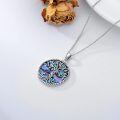 wholesale 925 Sterling Silver & Abalone Shell Tree of Life Pendant Necklace s for Women-0-2
